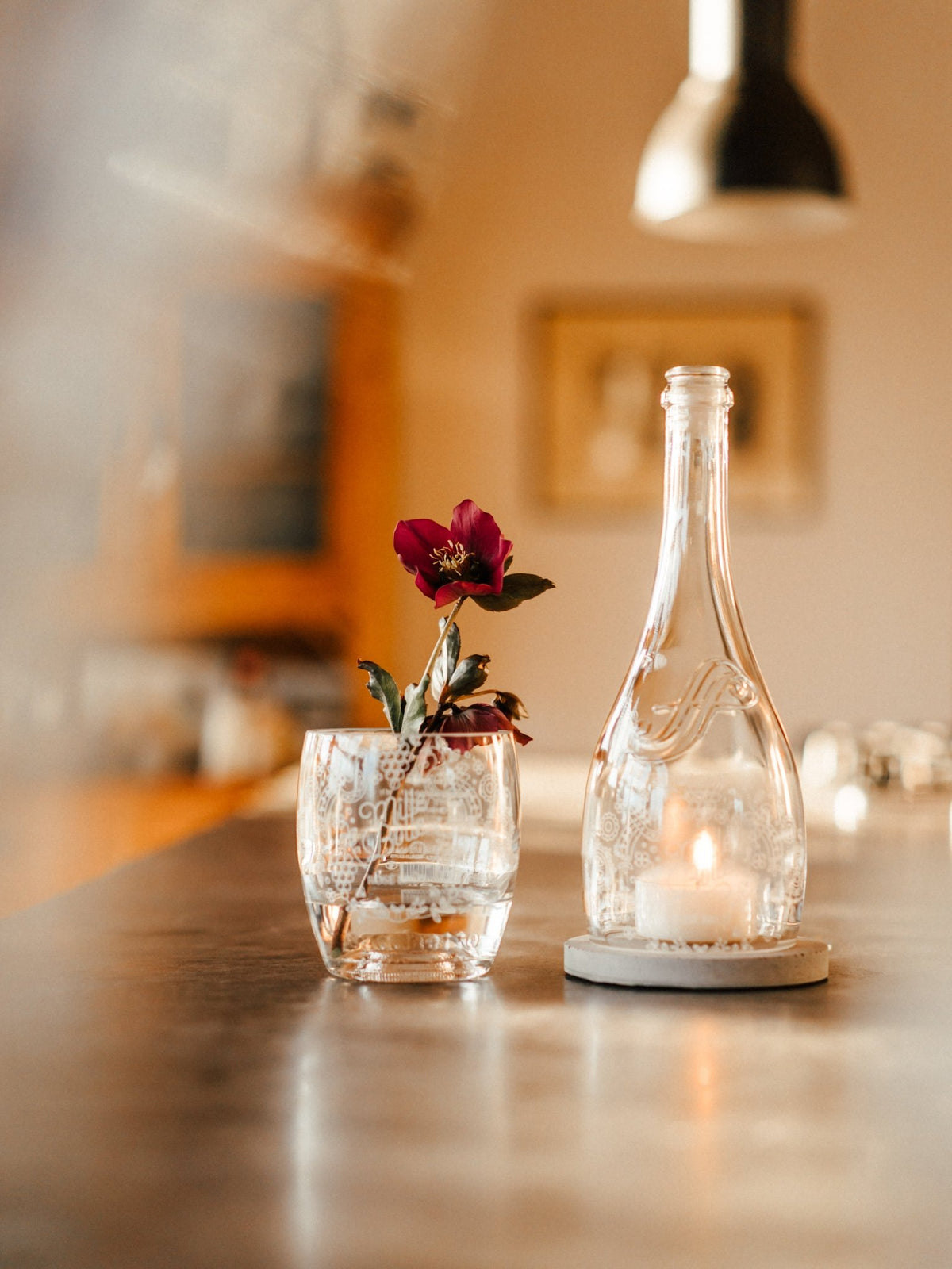 Vase - wunderschön bedruckt & trotzdem nachhaltig - Georgeous Sparkling Wine