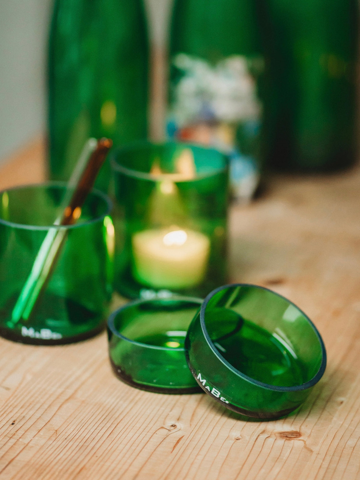 Schälchen  Grün oder Braun 💚🤎 für kleine Nettigkeiten - mit 🍎 Storytelling