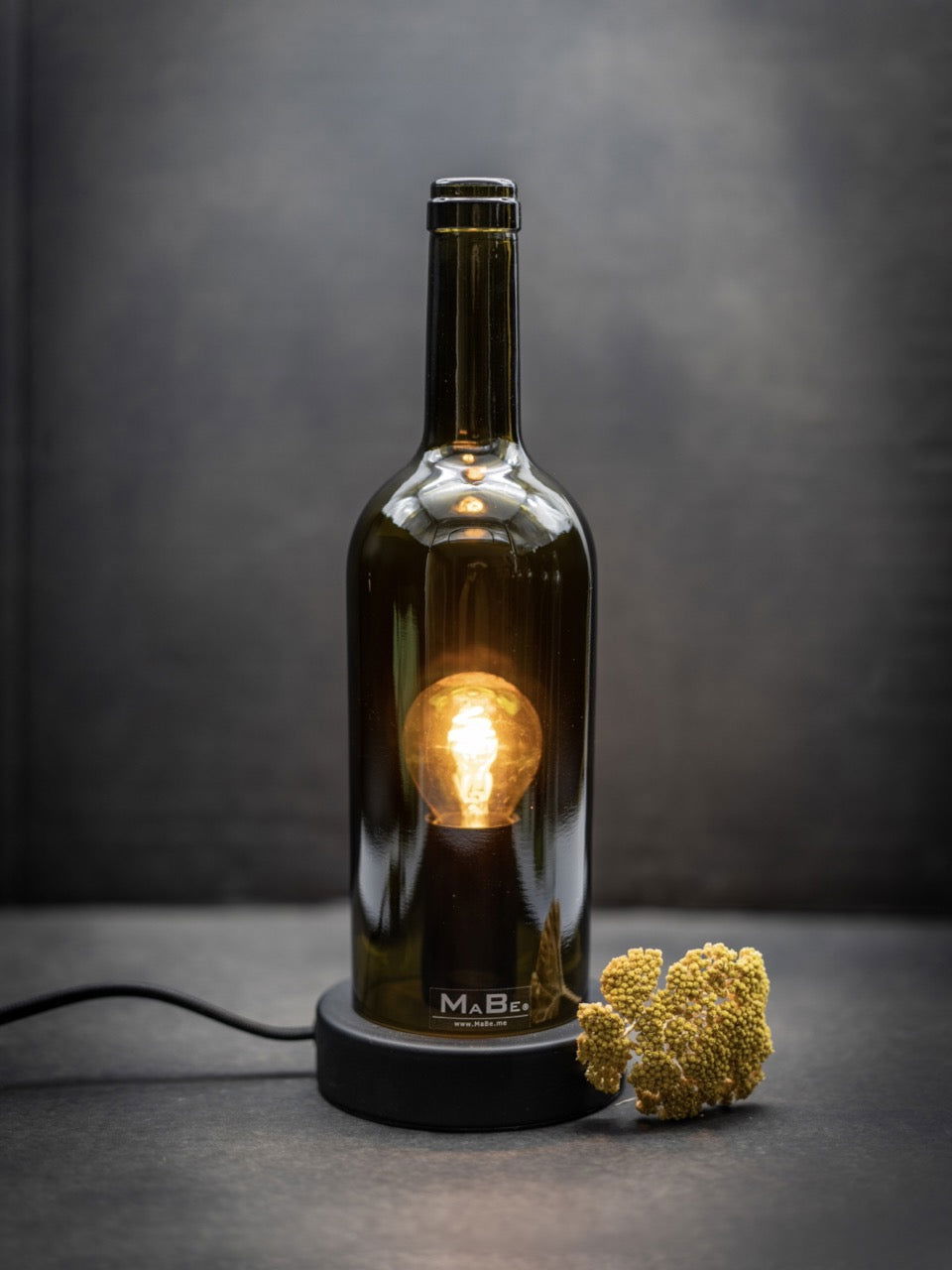 TischLampe KLASSIK Wein Flasche  mit Korkmündung - MaBe®
