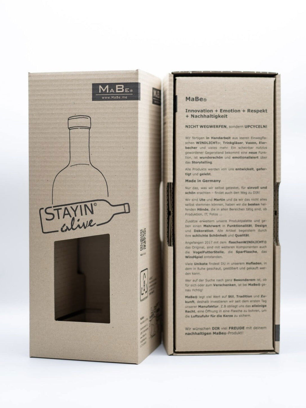 TischLampe 0,7 l Sekt Flasche oliv - MaBe®
