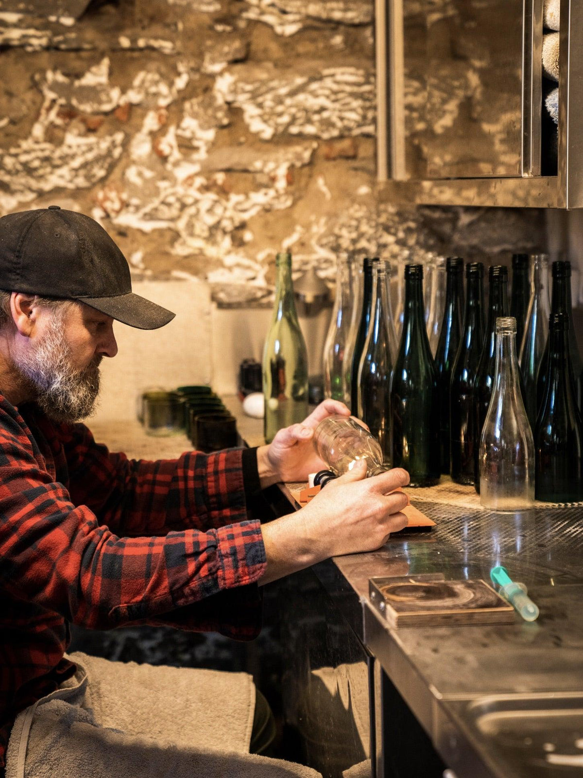 TischLampe aus der Absolut Flasche - witziges Upcycling - MaBe®