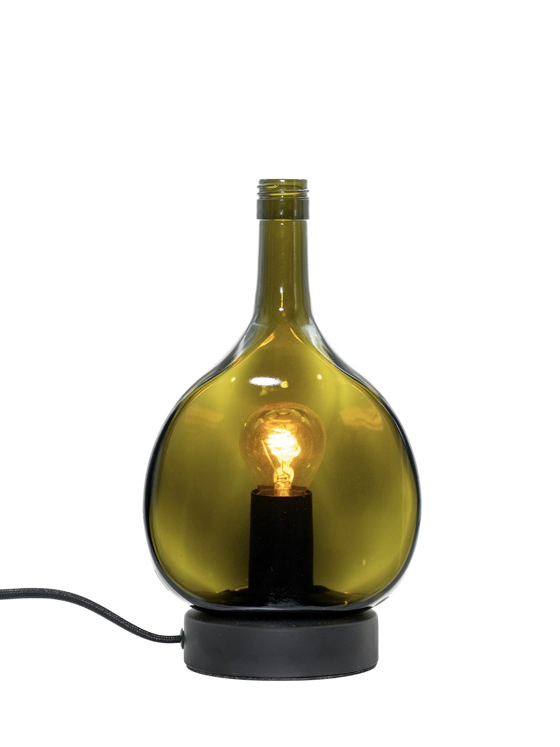 TischLampe mit dem Bocksbeutel - tolle Form - witzige Leuchte