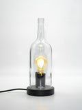 TischLampe 1,5 l Wein Flasche transparent - MaBe®