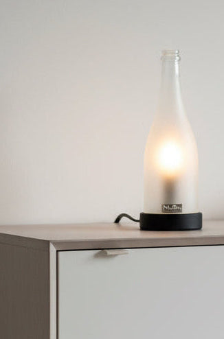 TischLampe & Windlicht aus der Sektflasche ✨ auch für Prosecco Lovers - B2B
