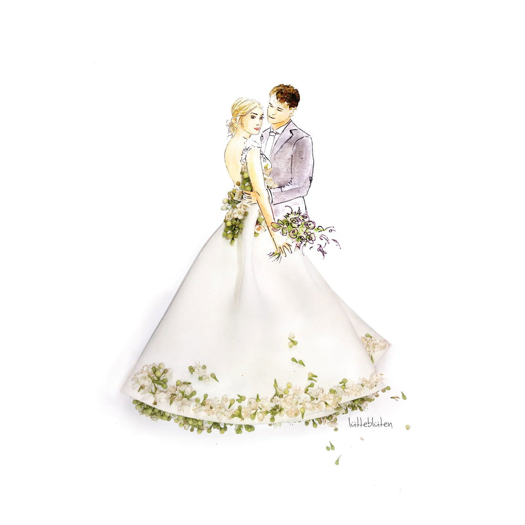 Traumpaar - Traumhochzeit - zauberhafte Karten von Lütteblüten - Gabriele Ampt - MaBe®