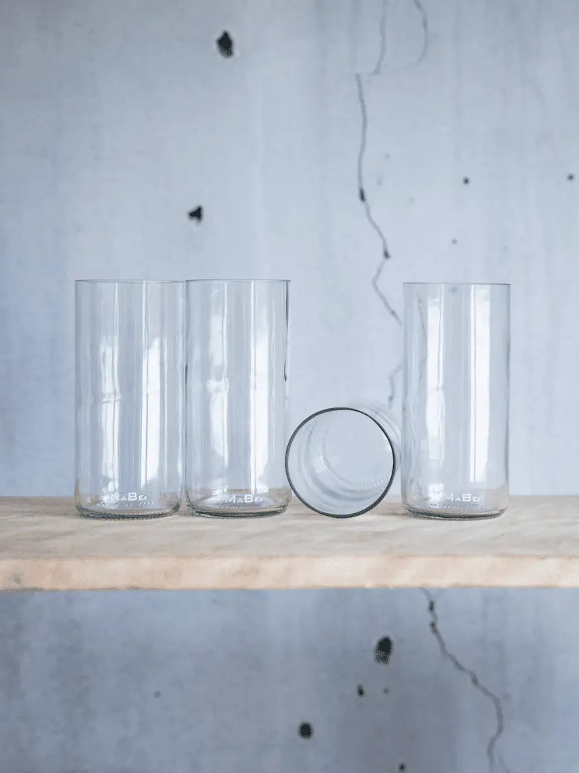 Trink Glas - 500 ml - trinkt mit Stil & aus der leeren Flasche