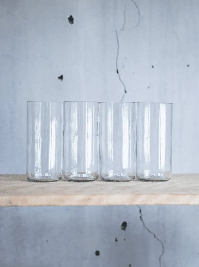 Trink Glas - 500 ml - trinkt mit Stil & aus der leeren Flasche