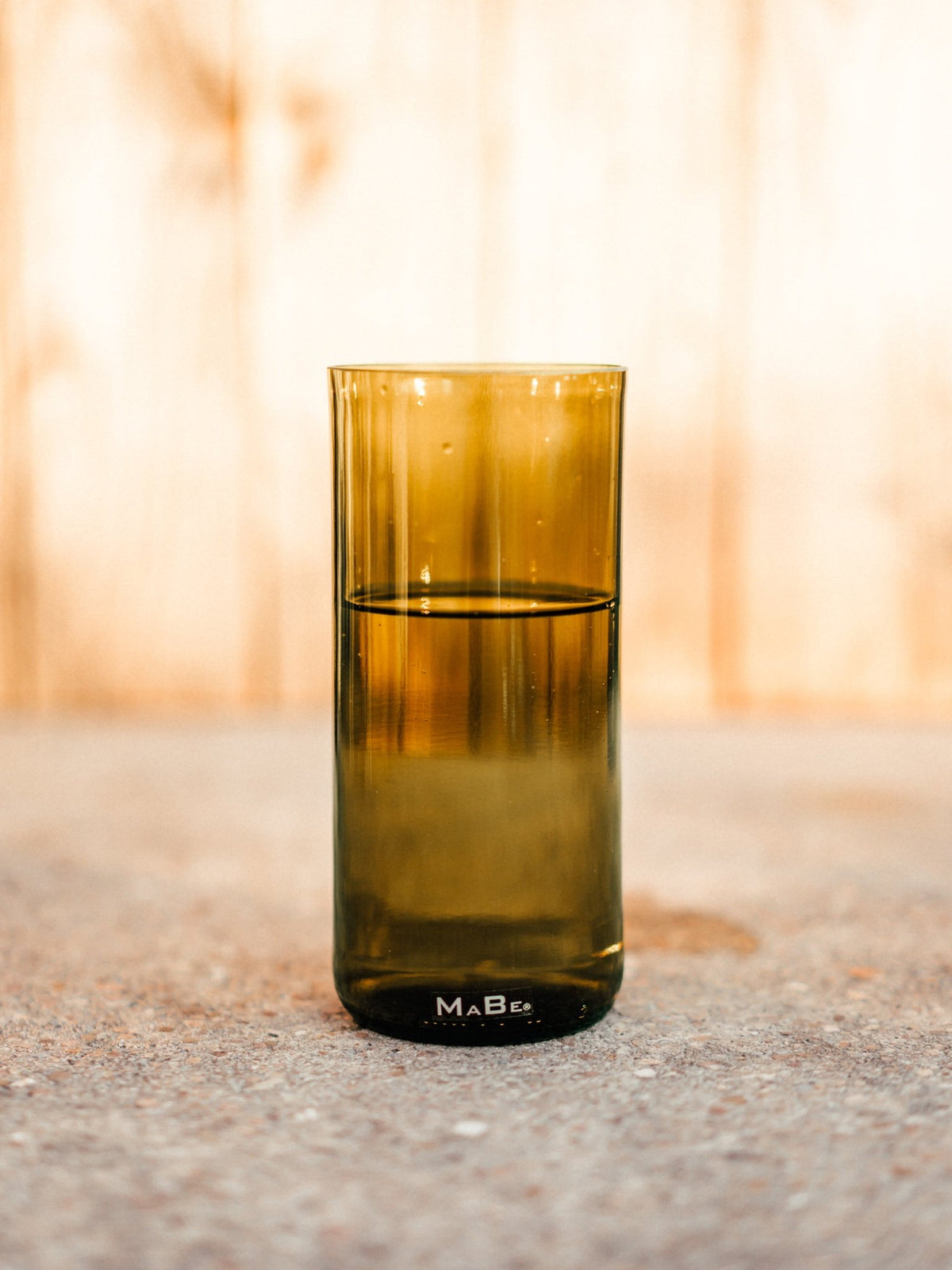 Trink Glas Weinflasche -  Cheers, auf die Nachhaltigkeit - aus der 1l Weinflasche
