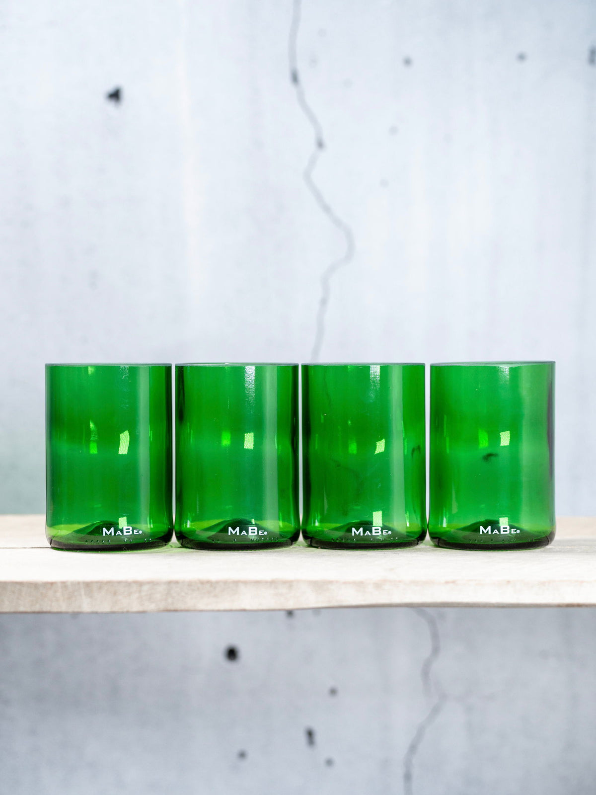 4er Set Glas 450ml - nachhaltiges Geschenk - geht natürlich auch als Vase ! - MaBe®