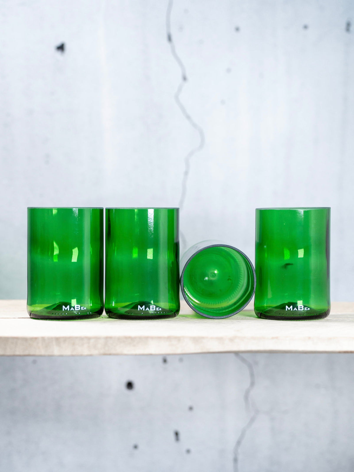 4er Set Glas 450ml - nachhaltiges Geschenk - geht natürlich auch als Vase ! - MaBe®