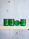 Trink Glas 250ml in flaschengrün Upcycling aus der dt. Weinflasche - witzig - MaBe®