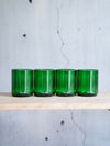 Trink Glas 250ml in flaschengrün Upcycling aus der dt. Weinflasche - witzig - MaBe®