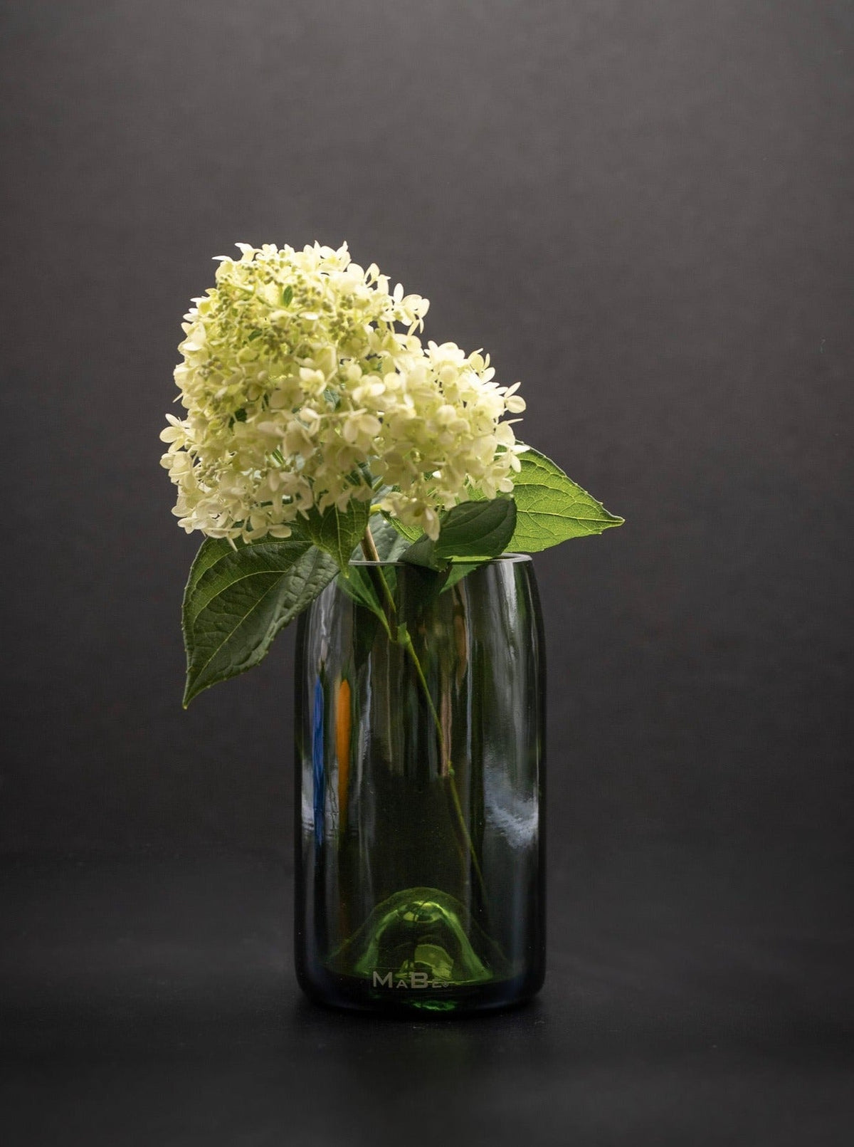 Vase aus der Champagner Flasche in grün - MaBe®