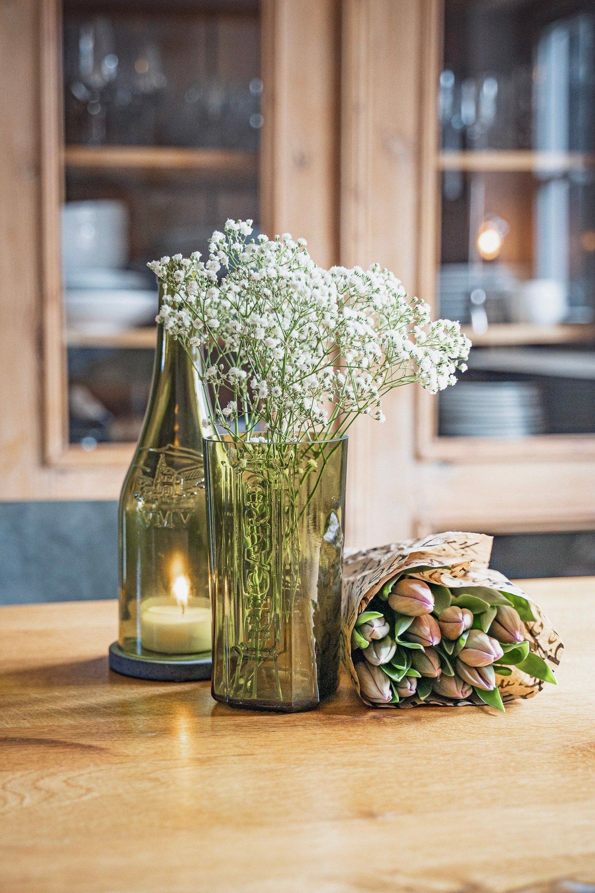 Vase aus der französischen Pastis Flasche - MaBe®