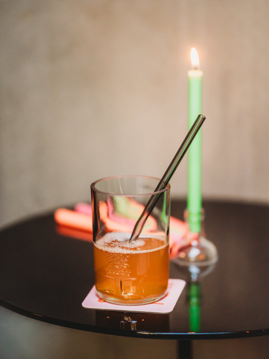 Becher oder Glas aus der grünen Ginflasche 💚  coole & nachhaltige Geschenkidee