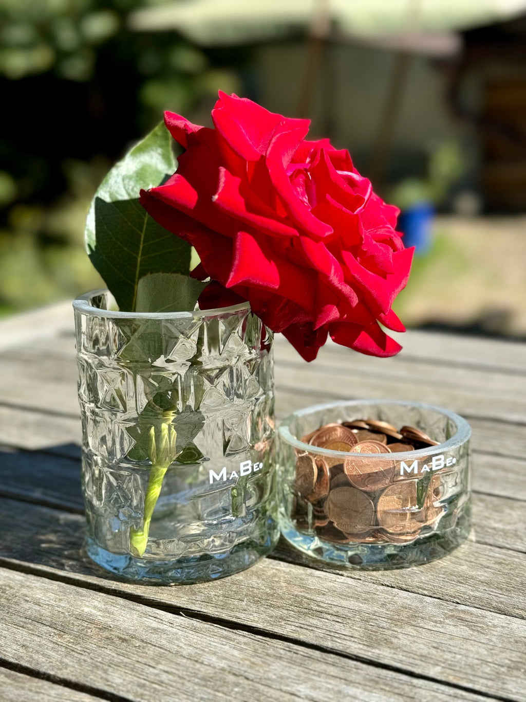 Three Sixty Vase aus der Vodka Flasche - Eycatcher ! - MaBe®