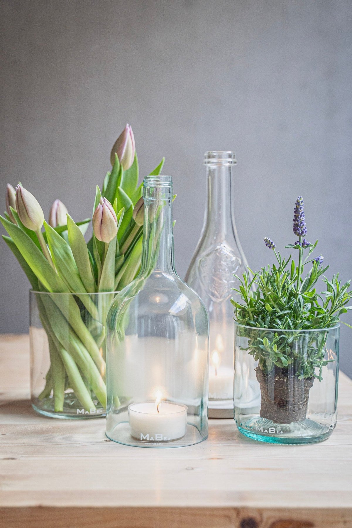 Vase aus der 3 l Flasche transparent - MaBe®
