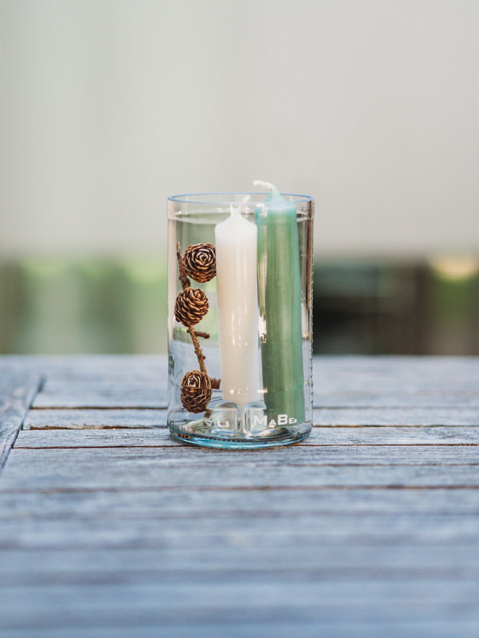 Trinkglas mit Messstrichen - Cheers