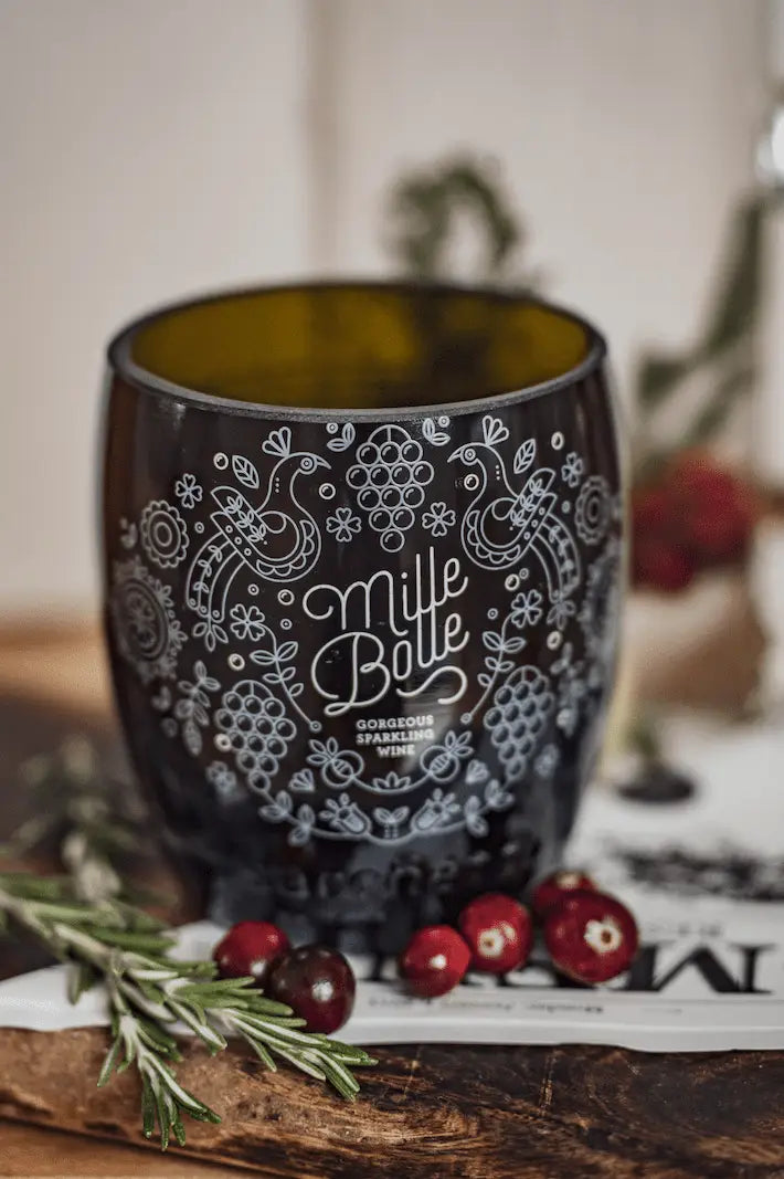 Vase - wunderschön bedruckt & trotzdem nachhaltig - Georgeous Sparkling Wine