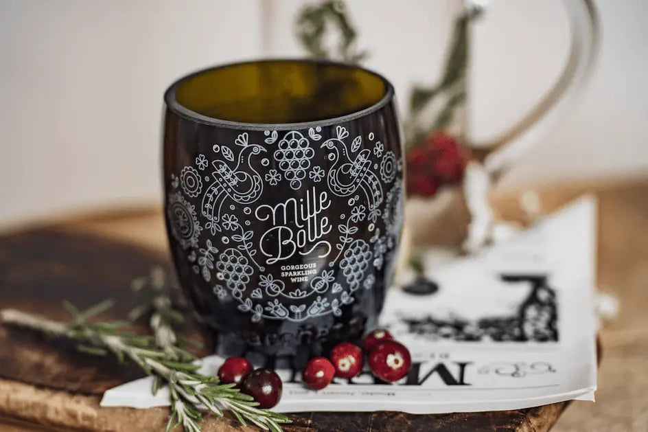 Vase - wunderschön bedruckt & trotzdem nachhaltig - Georgeous Sparkling Wine