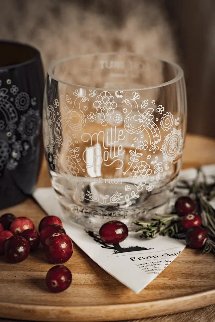 Vase - wunderschön bedruckt & trotzdem nachhaltig - Georgeous Sparkling Wine