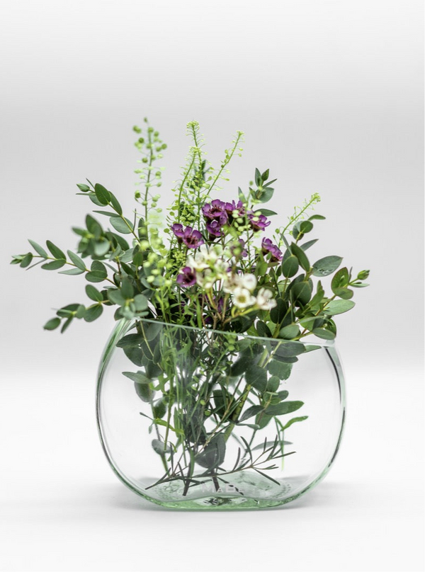 Vase - Design - schräg geschnitten in transparent - MaBe®