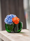 Vase aus dem Bocksbeutel in grün - toll mit Blumen, aber auch für Salzstangen - MaBe®