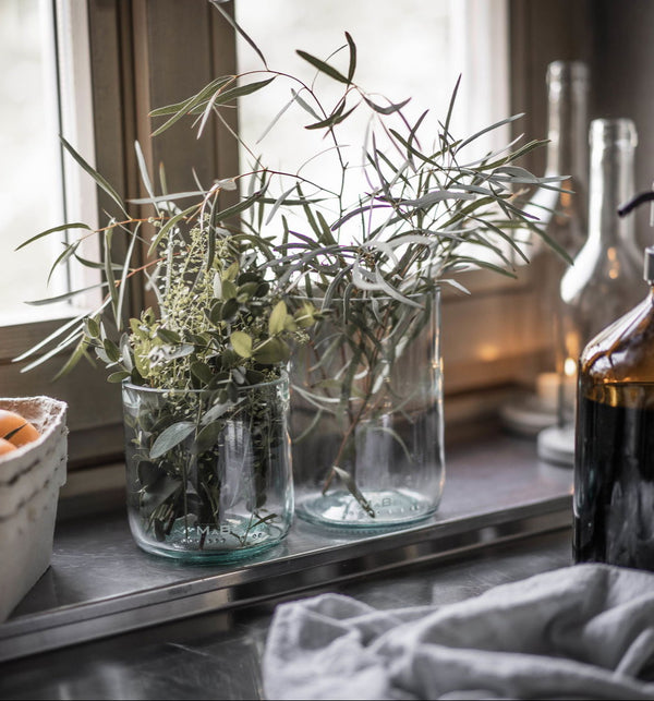 Vase aus der 1,5 l Wein Flasche transparent - MaBe®