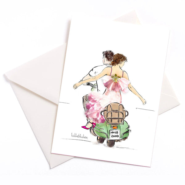 Vespa Liebe - zauberhafte Karten von Lütteblüten - Gabriele Ampt - MaBe®