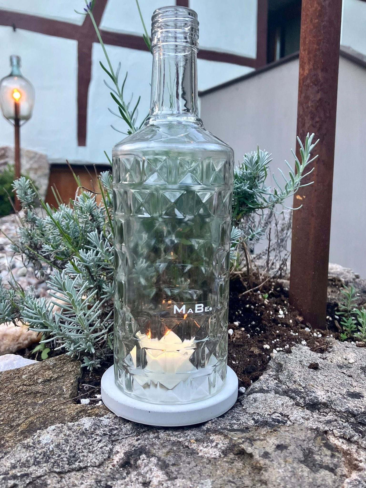 Three Sixty Windlicht - mit markantem Facettenschliff - 24cm - MaBe®