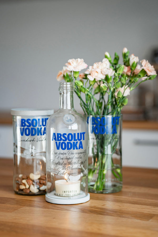 Vorratsglas aus der Absolut Flasche - witzig & nachaltig - MaBe®