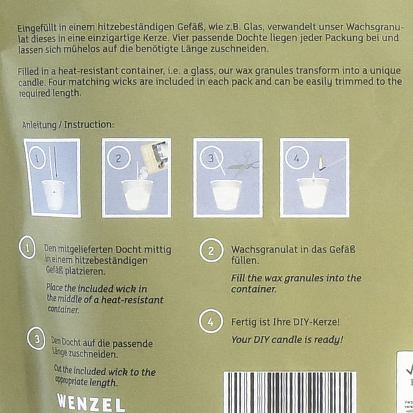 Wachsgranulat ohne Duft für DIY Kerzen von Kerzen Wenzel Aschaffenburg - MaBe®