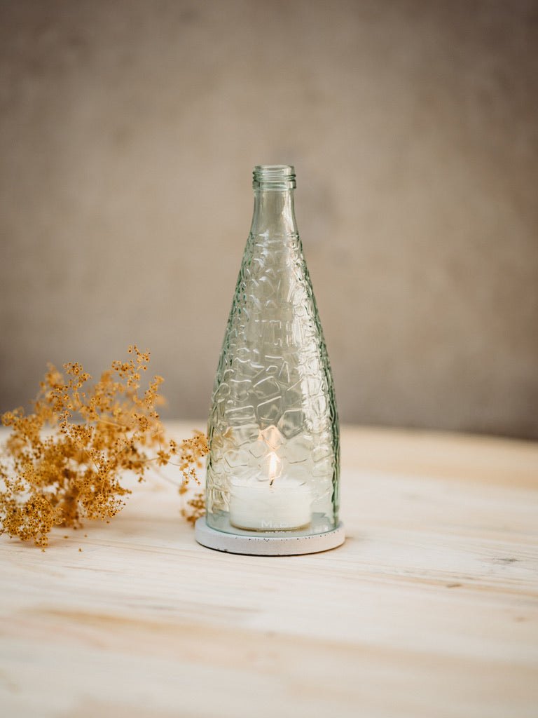 Wasser 💧 Licht - Windlicht mit Struktur in dem mal so viel Gutes steckte