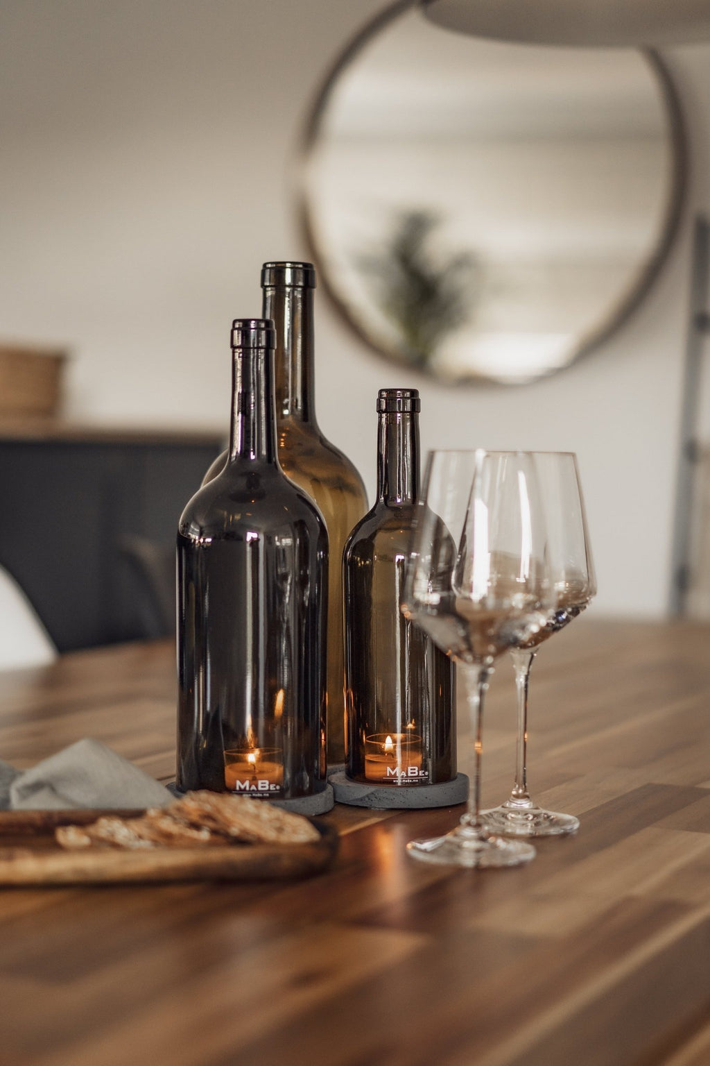 Wein Windlicht Klassik - clean & pur - stilsicher