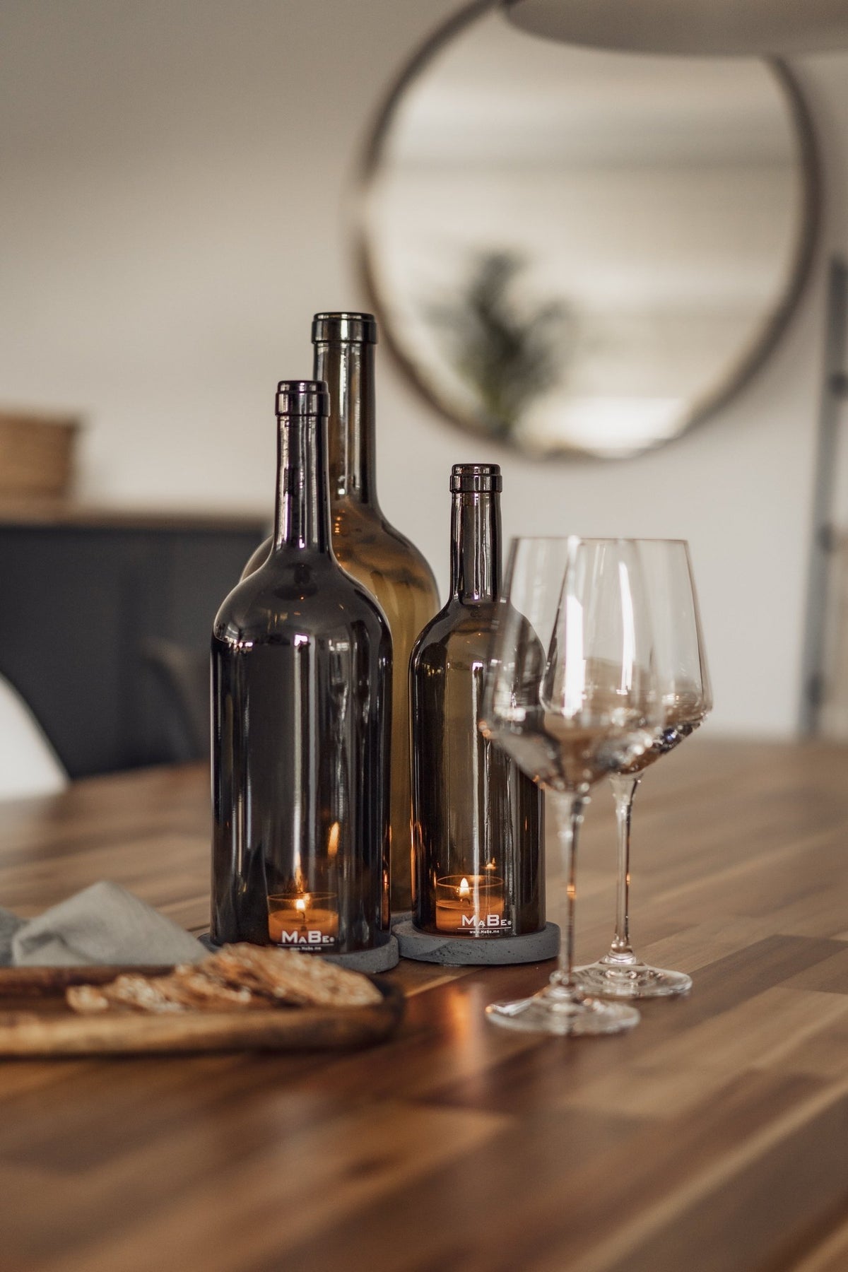 Wein Windlicht Klassik - clean & pur - stilsicher