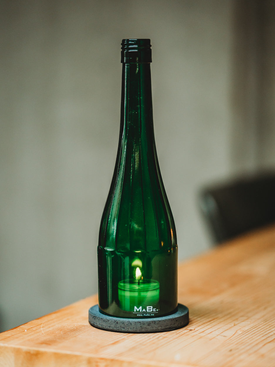 Weinwindlicht aus dem Rheingau - in schönem GRÜN mit geschliffenem Hals