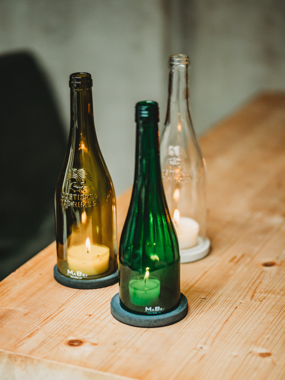 Weinwindlicht aus dem Rheingau - in schönem GRÜN mit geschliffenem Hals