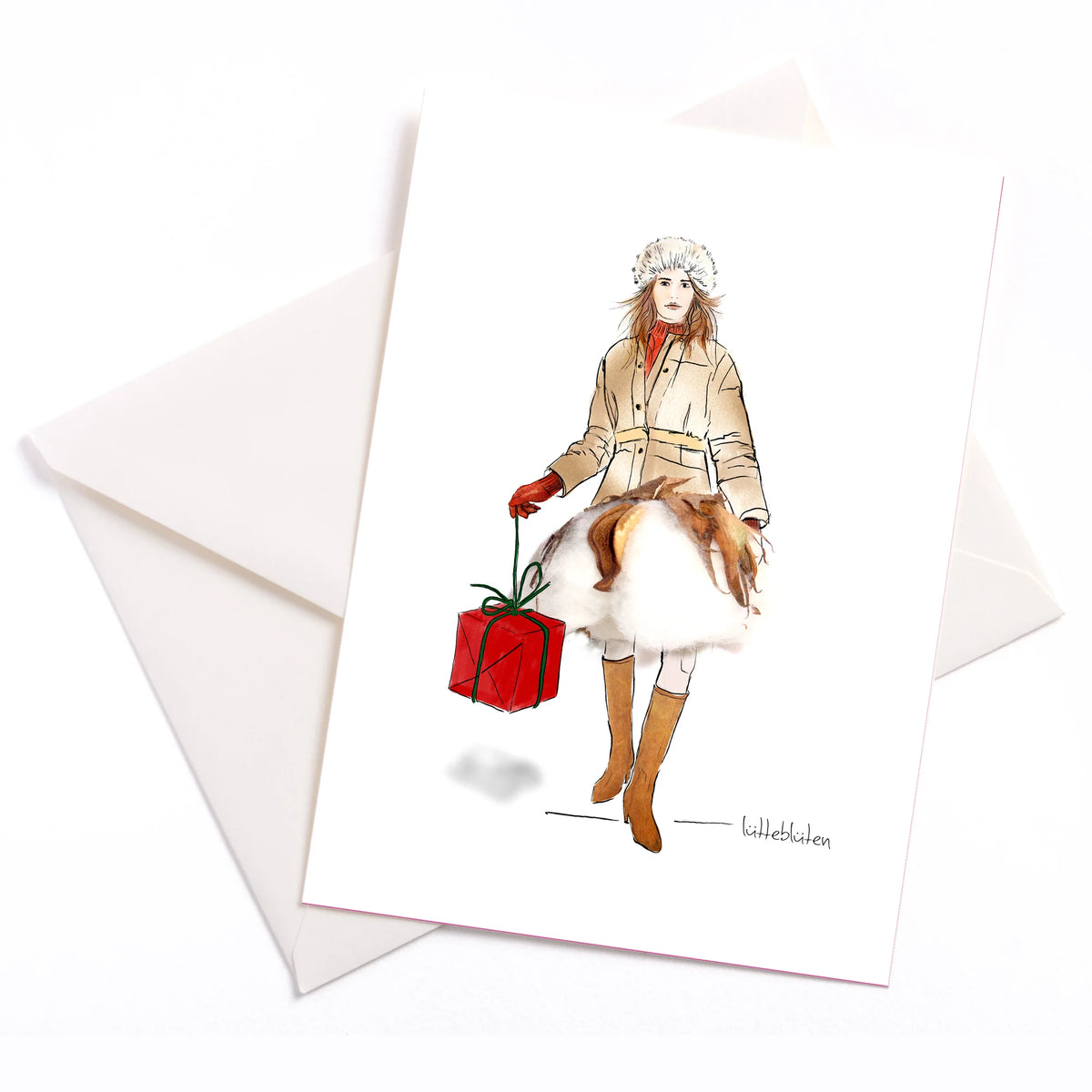 Weiß wie Schnee 💚 ❤️🤍 zauberhafte Karten von Lütteblüten 🌟 Gabriele Ampt