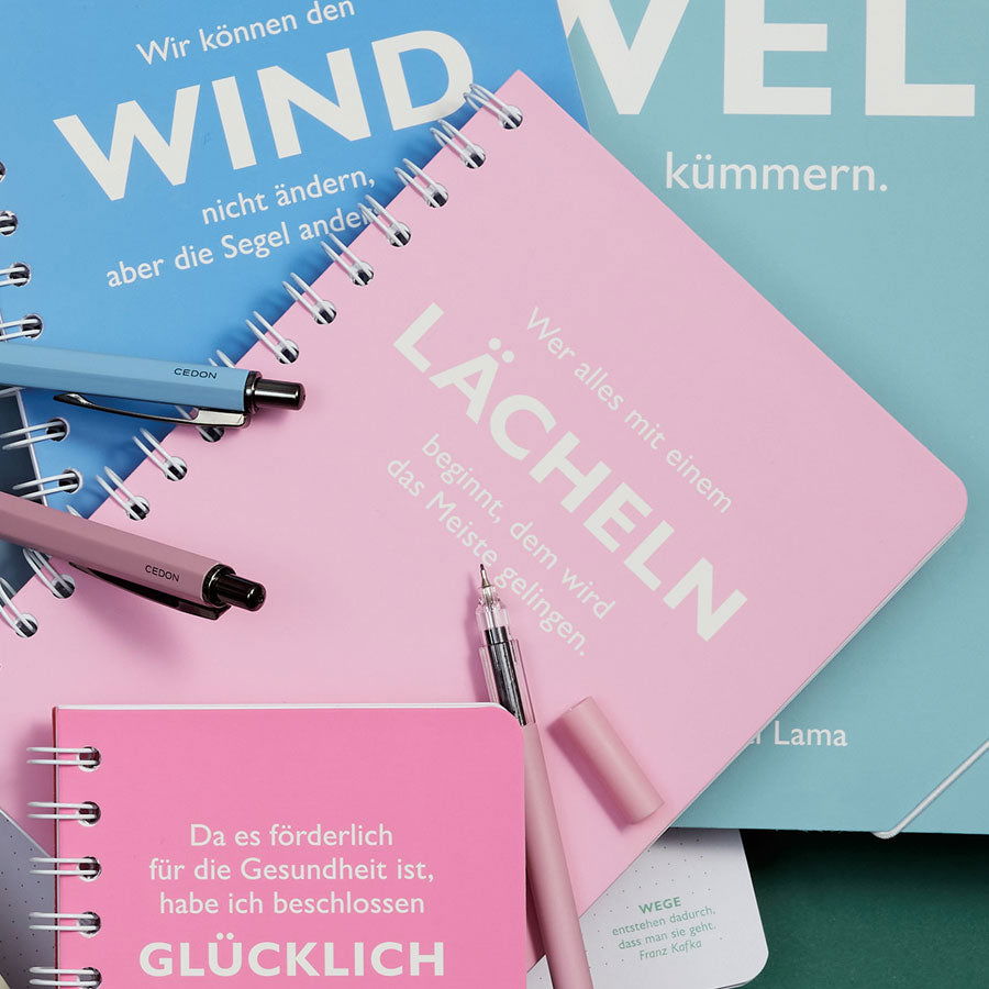 Ringbuch DIN A5 mit einem Zitat von Dalai Lama - von CEDON - MaBe®