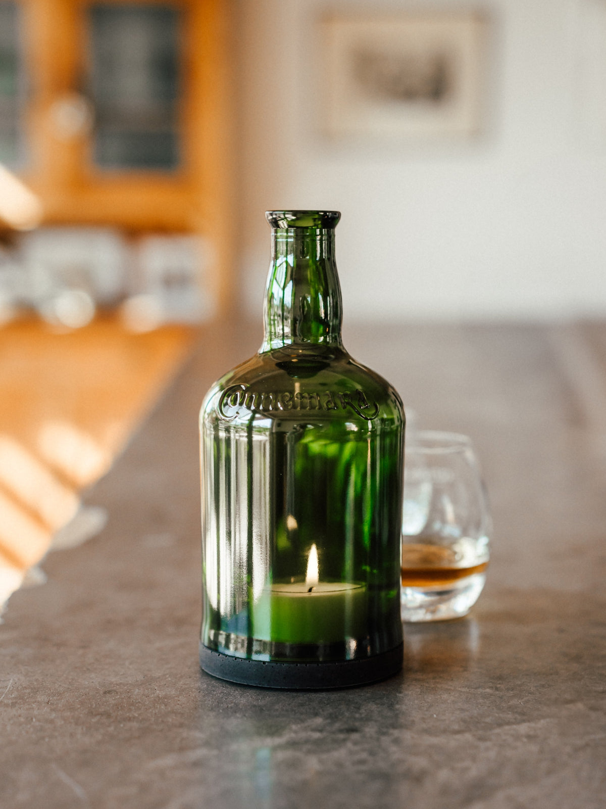 Whisky Windlicht in GRÜN - Das besondere, witzige & nachhaltige Geschenk für alle Whisky Kenner