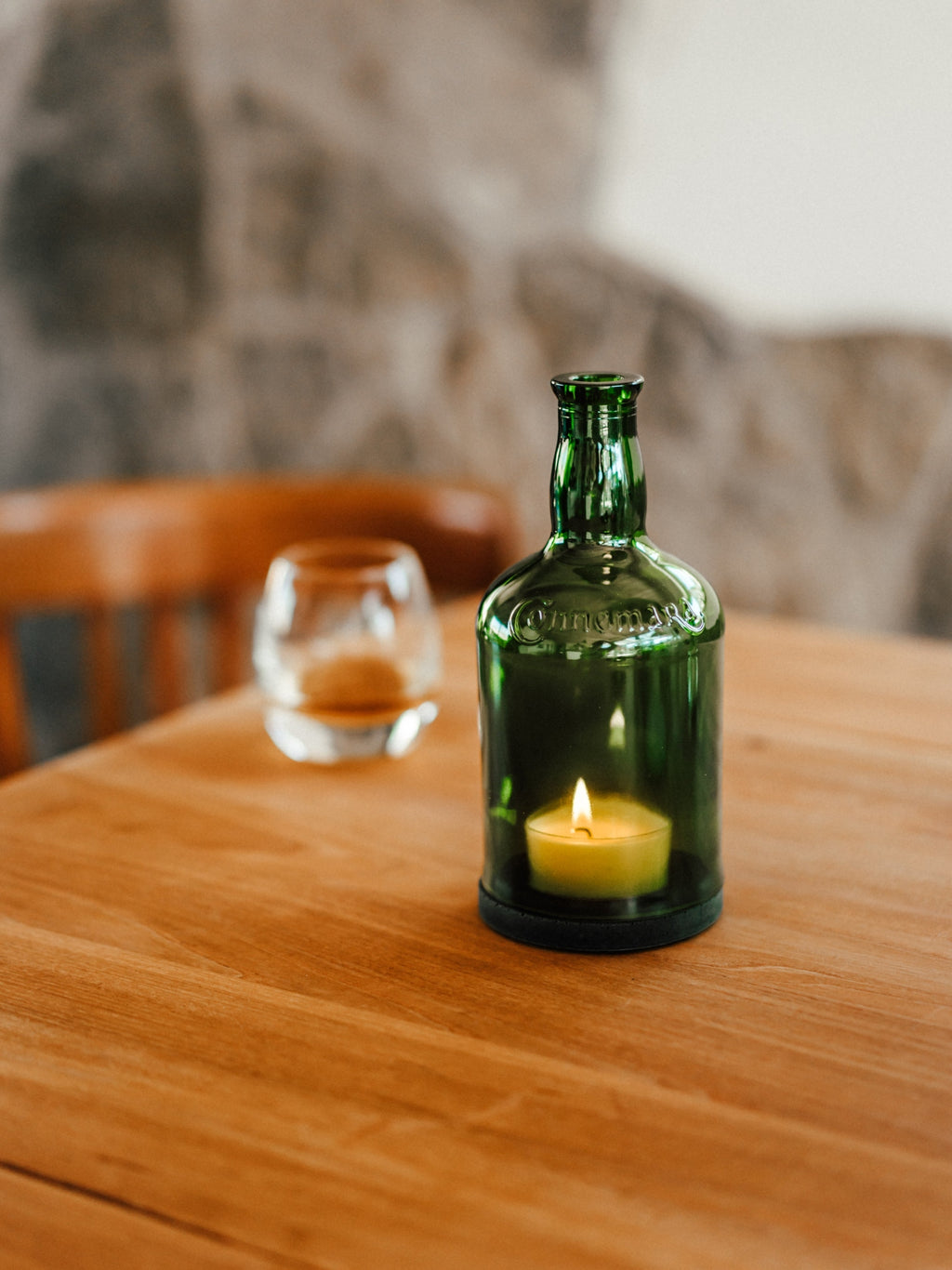 Whisky Windlicht in GRÜN - Das besondere, witzige & nachhaltige Geschenk für alle Whisky Kenner
