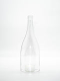 Windlicht 1,5 l Burgunder Flasche in transparent - MaBe®