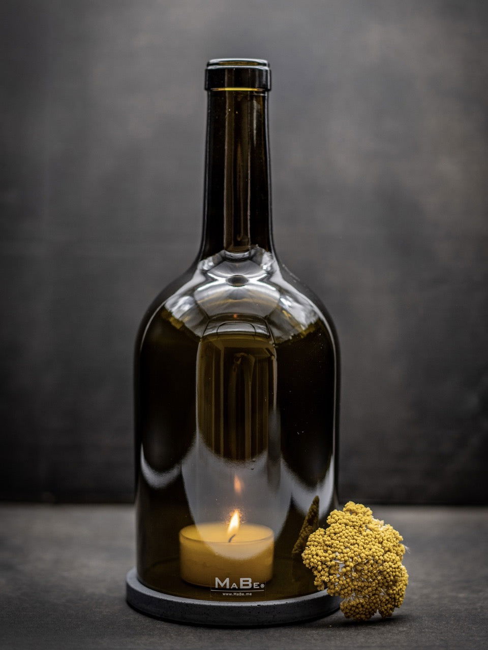 Big Bottle Windlicht Bordeaux (30cm) 3 l Wein - ein toller Eyecatcher - MaBe®
