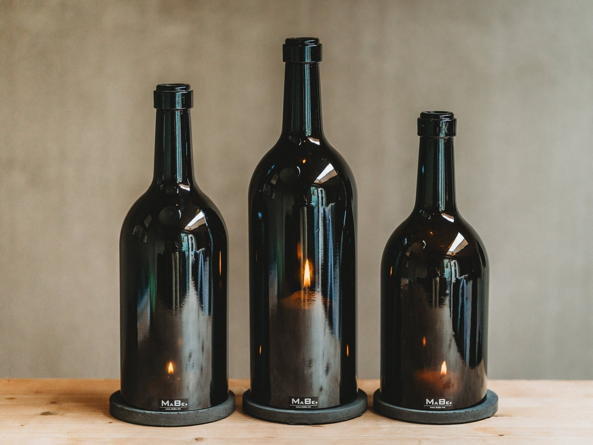 Windlicht - B Ä M -  edel & wertig - Wein - ein toller Eyecatcher