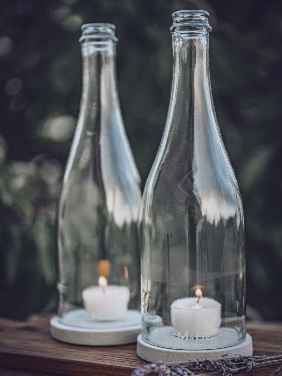 Windlicht Sekt transparent Klassik schlicht - wertig - nachhaltig - MaBe®