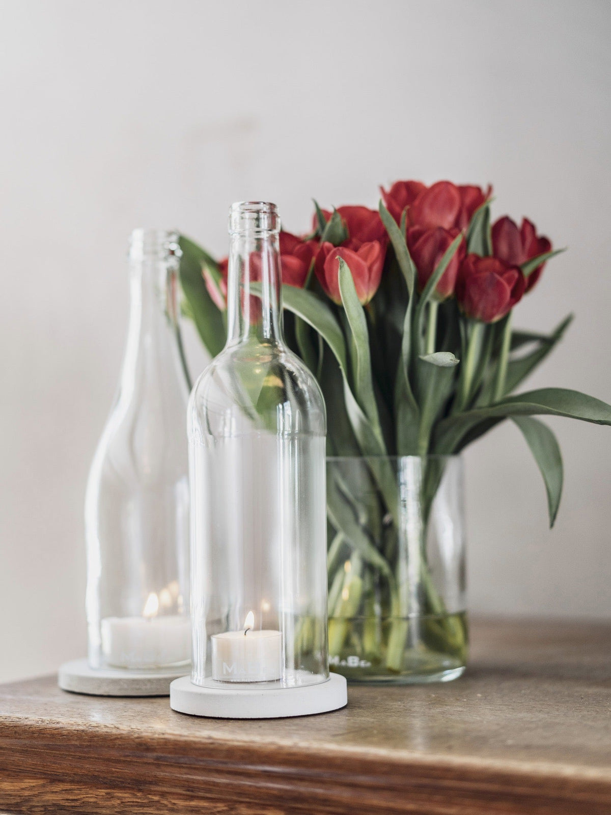 Windlicht Sekt transparent Klassik schlicht - wertig - nachhaltig - MaBe®