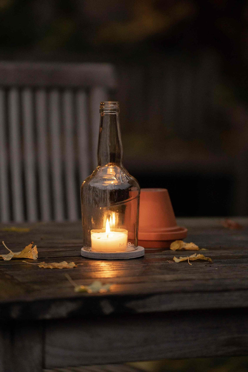 Windlicht Aperol UPCYCLING -  witzig & originell für innen + außen - MaBe®