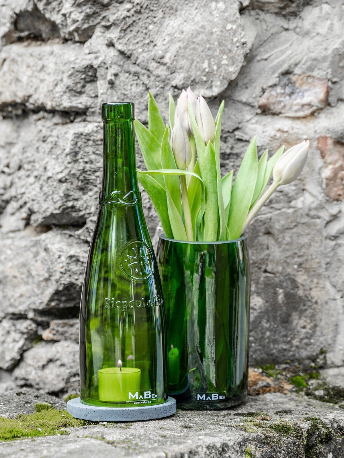 Windlicht Picpoul de Pinet - grünes Licht aus Frankreich - MaBe®