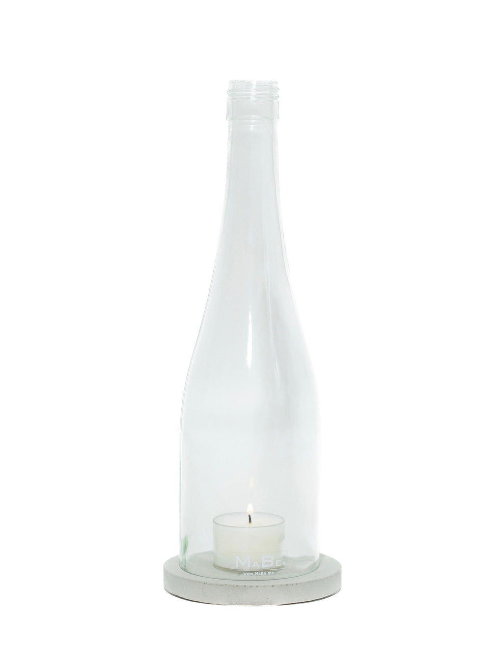 Windlicht  schlank - elegant - aus der Schlegel Wein Flasche - MaBe®