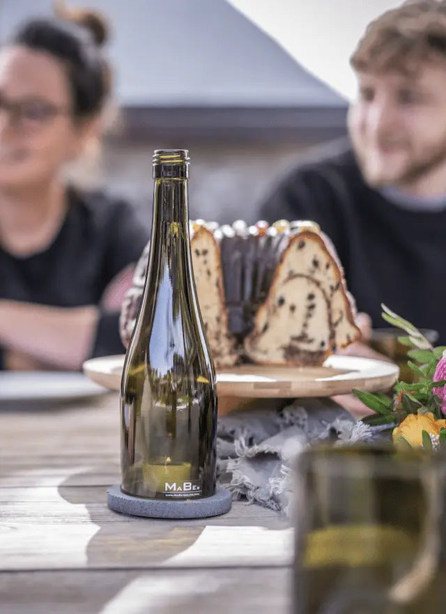 Windlicht  schlank - elegant - aus der Schlegel Wein Flasche